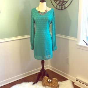 Maurice’s | Turquoise Open Long Sleeve Dress